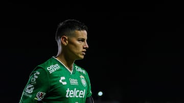 James Rodriguez of Leon during the 7th round match between Atletico de San Luis and Leon as part of the Liga BBVA MX, Torneo Clausura 2025 at Alfonso Lastras Stadium, on February 16, 2025 in San Luis Potosi, Mexico.