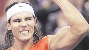 <b>SUPERATLETA. </b>Nadal ha disputado 120 partidos este año y aún le quedan los de París y Shanghai.