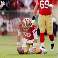 How long is QB Jimmy Garoppolo out? Who is his replacement?