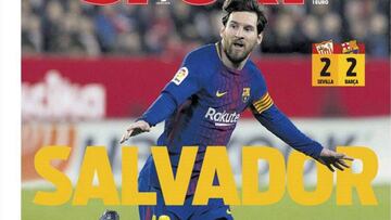 Vida y milagros de Messi en las portadas de Barcelona