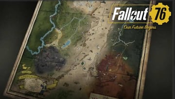Fallout 76 muestra su gigantesco mapa con todo detalle