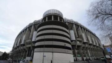 Vista del santiago Bernabéu.