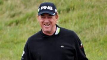 <b>SONRIENTE. </b>Miguel Ángel Jiménez es segundo en el British Open.