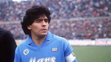 Maradona, during his time at Napoli