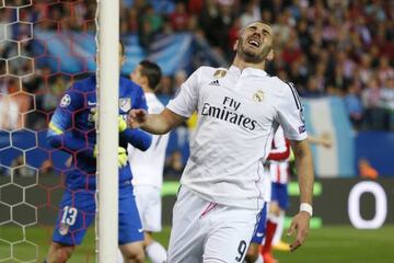 Benzema, contra el Atleti.