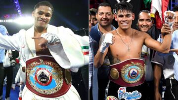 Shakur Stevenson y Emanuel Navarrete.