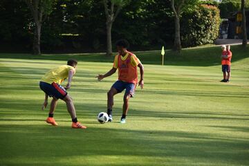 Hubo fútbol en el entrenamiento de la Selección Colombia que se prepara para enfrentar a Egipto sin Salah.