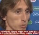 La ejemplar respuesta de Modric a los periodistas ingleses
