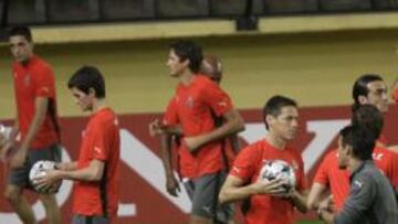 <b>FORTALEZA. </b>Los amarillos se ejercitaron ayer en El Madrigal, al que han convertido en uno de los estadios más difíciles de Europa.