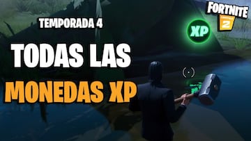 Todas las monedas XP en Fortnite Temporada 4: localizaciones y mapa