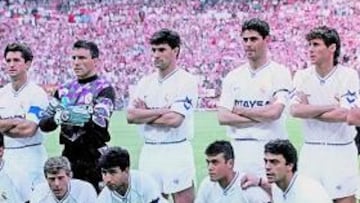 <b>ÚLTIMA VICTORIA. </b>El Madrid ganó en 1991 con un soberbio Buyo y goles de Hierro, Michel y Butragueño.