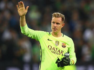 El portero alemán del Barcelona empató en puntos al guardameta del Atlético de Madrid. 