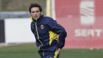 Marcelino, en un entrenamiento con su nuevo equipo.