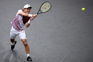 Yoshihito Nishioka durante el partido.