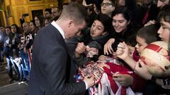 Muniain a su llegada a Barcelona.