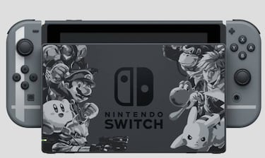 La preciosa Nintendo Switch de Super Smash Bros. Ultimate