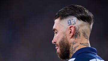 Sergio Ramos of Monterrey during the 10th round match between Monterrey and Santos as part of the Liga BBVA MX, Torneo Clausura 2025 at BBVA Bancomer Stadium, on March 02, 2025 in Monterrey, Nuevo Leon, Mexico.