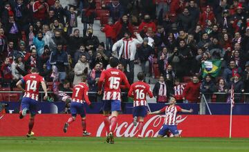 Correa celebra el 1-0.