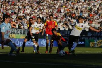 Jornada 5. Colo Colo derrota 2-0 a Unión en el Monumental. Pavez fue el autor del primero.