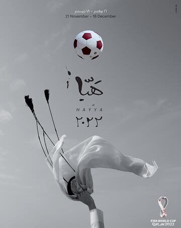 Póster oficial del Mundial de Qatar 2022.