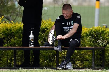 Atlético Nacional se alista para enfrentar a Independiente Santa Fe, por el partido aplazado de la jornada 13 de la Liga BetPlay 2023-I.