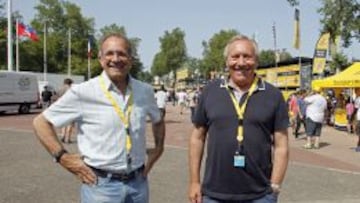 El seleccionador espa&ntilde;ol, Javier M&iacute;nguez, junto a Jos&eacute; Luis L&oacute;pez Cerr&oacute;n.