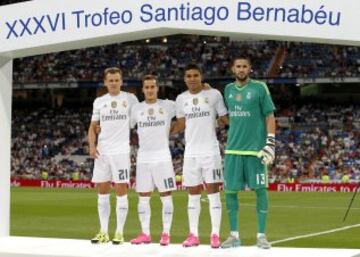 Presentación de Cheryshev, Lucas Vázquez, Casemiro y Kiko Casilla en el Trofeo Bernabéu.