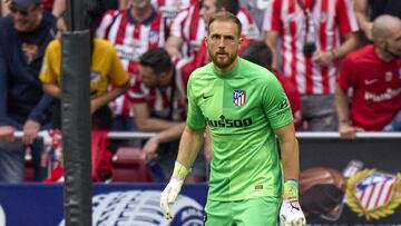 Oblak, durante el partido contra el Sevilla.