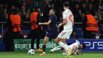 Momento de la lesión de Achraf.