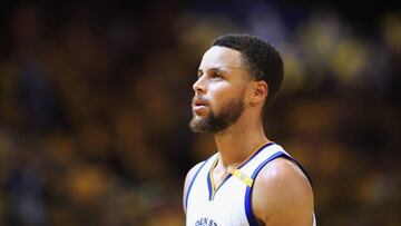 Stephen Curry, durante el partido contra Portland Trail Blazers.