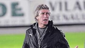 <b>TRANQUILO. </b>Manuel Pellegrini no pierde la calma y es positivo.