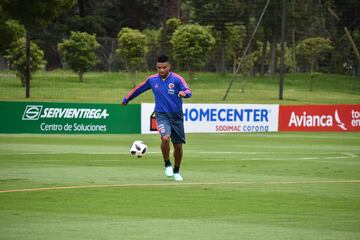 La Selección Colombia trabaja en la Sede de la Federación Colombiana de Fútbol en Bogotá con el grupo casi completo. Fabra, Borja, Mateus, Lerma y compañía se alistan para el partido de despedida, el viaje a Italia y el Mundial.