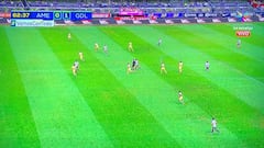 El lateral mexicano estaba adelantado al momento del toque pero no se merc&oacute; y tras una gran jugada se deriv&oacute; el primer gol.