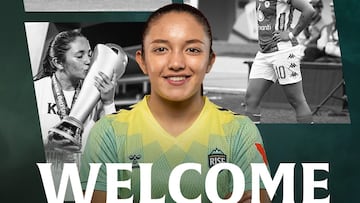 Camila Reyes, nueva jugadora de Vancouver Rise FC.