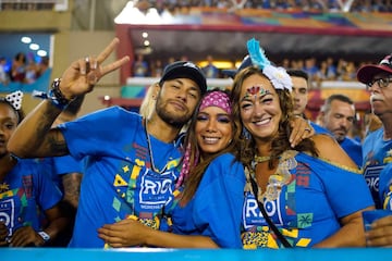 Neymar en el Carnaval de Río de Janeiro 2019.