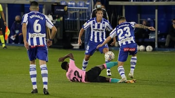 31/10/20 PARTIDO PRIMERA DIVISION
ALAVES - BARCELONA
ANSU FATI TOMAS PINA XIMO NAVARRO