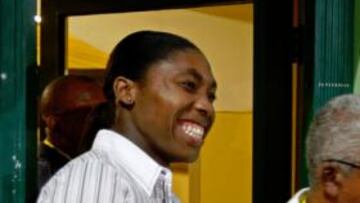 <b>REAPARECIÓ. </b>Semenya presenció una competición en Stellenboch.