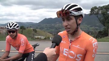 Egan Bernal: "Estoy feliz de volver a sentir el aire en la cara"