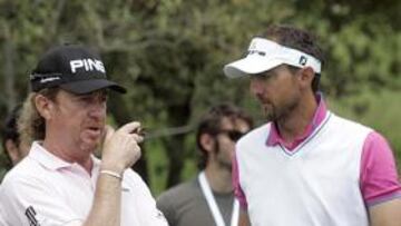 Dudek le pegó un bolazo a Sergio García en el Pro-Am