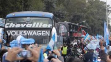 La selección argentina llega a Sudáfrica