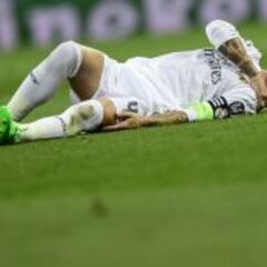 Varane y Ramos también se retiraron con fuertes golpes