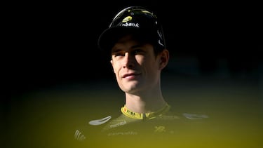 Jonas Vingegaard, durante la presentación de equipos del Tour de Francia 2025.