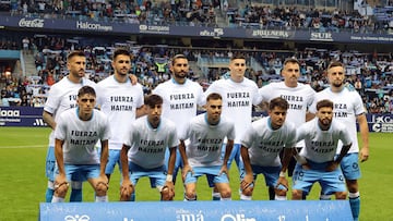 Once del Málaga ante el Alcoyano.