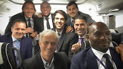 Mourinho pictured with Iker Casillas and Florentino in Paris