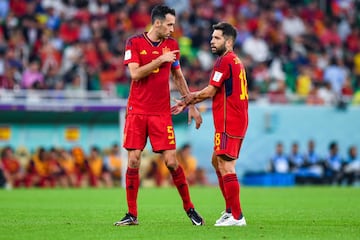 Sergio Busquets y Jordi Alba.