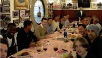 Varios jugadores del Madrid comieron juntos