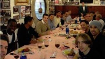 Varios jugadores del Madrid comieron juntos