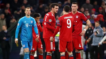 Süle, Goretzka, Lewandowski y Neuer.