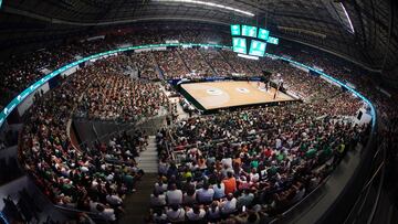 El Martín Carpena de Málaga durante el Unicaja - Joventut de la temporada 2024-25.