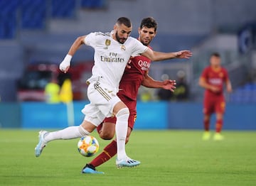 Karim Benzema y Federico Fazio.